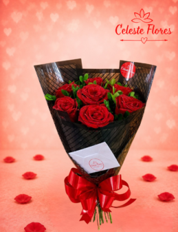 Buquê Coleção Black de Rosas Vermelhas