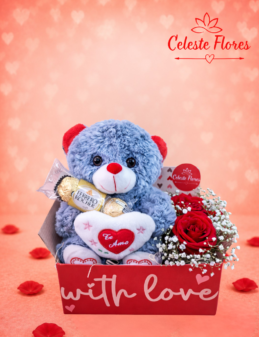 Caixa do Amor Pelúcia Coração