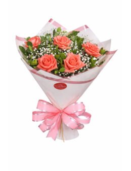 Buquê Coleção Sublime de Rosas Corais