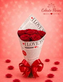 Buquê Coleção Love de Rosas vermelhas