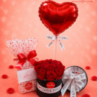 combo box rosas vermelhas completo